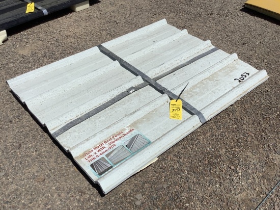 (20) 3FT X 4FT WHITE METAL ROOF PANELS