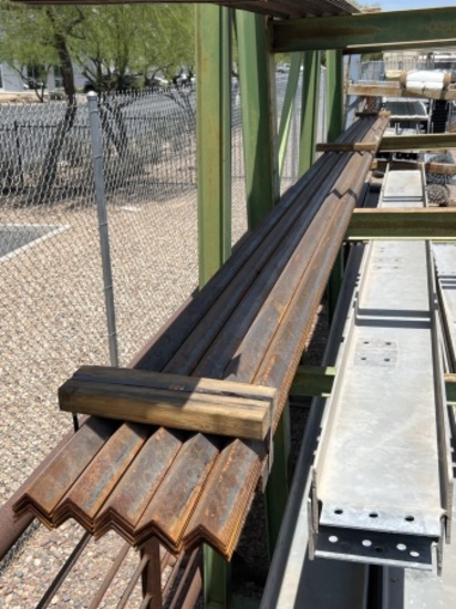 (25) STICKS OF 1 1/2IN X 1 1/2IN X 20FT ANGLE IRON
