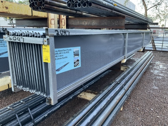 (30) 17.7FT X 20FT GREY METAL ROOF PANELS