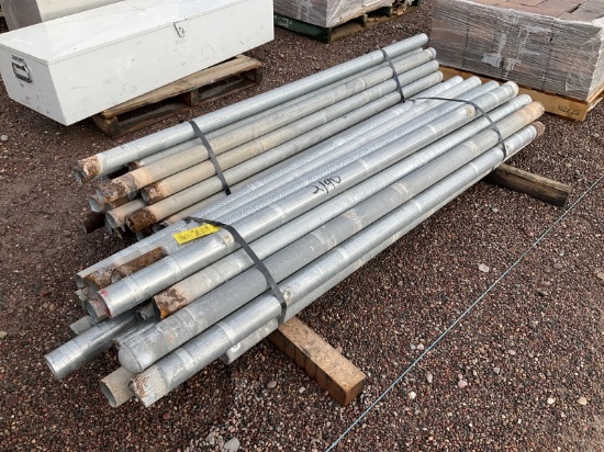 2 1/4IN & 2 7/8IN GALV FENCE POSTS