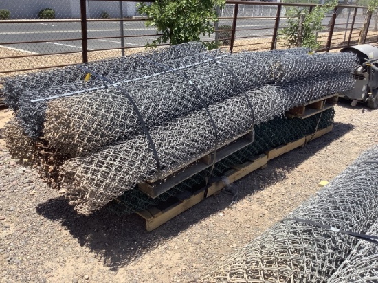 (2) BUNDLES OF 6FT & (1) BUNDLE OF 10FT CHAIN LINK FENCING