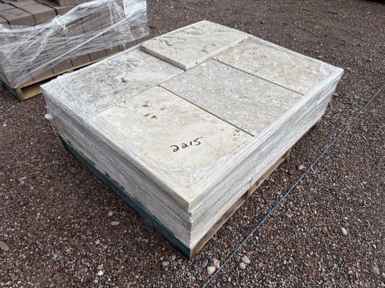 PALLET OF TRAVERTINE PAVERS