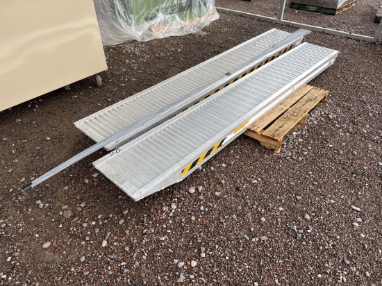 (2) HEAVY DUTY ALUMINUM RAMPS