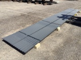 (20) 3FT X 20FT GREY METAL ROOF PANELS
