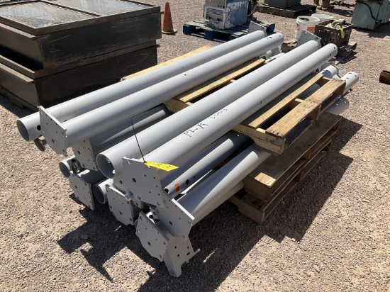 STACK OF ASST FLANGED POSTS