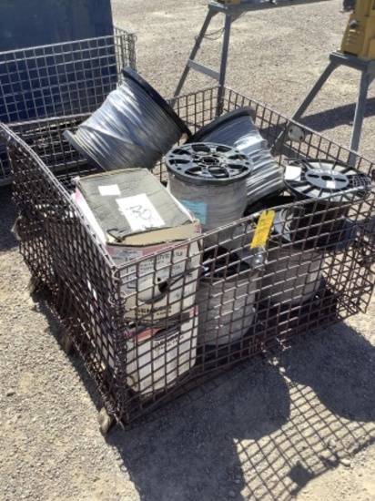 BASKET OF ASSORTED CABLE