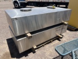 (2) 220 GALLON STAINLESS STEEL WATER TANKS