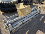 PALLET OF METAL FLANGED LIGHT POLES