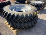 (2) TRACTOR WHEELS AND TIRES