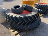 (2) TRACTOR WHEELS AND TIRES