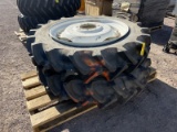 (2) TRACTOR WHEELS AND TIRES
