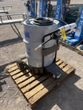 OIL BARREL ON CART W