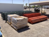 LOT OF, UPRIGHTS & ARMS, & WOOD SHELVES,