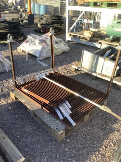 PALLET OF ASST STEEL & PARTIAL TABLE