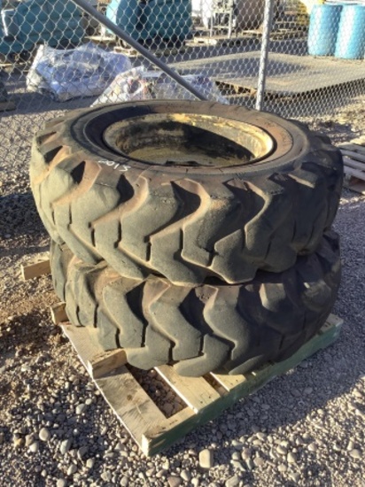 (2) FOAM FILLED EQUIPMENT TIRES