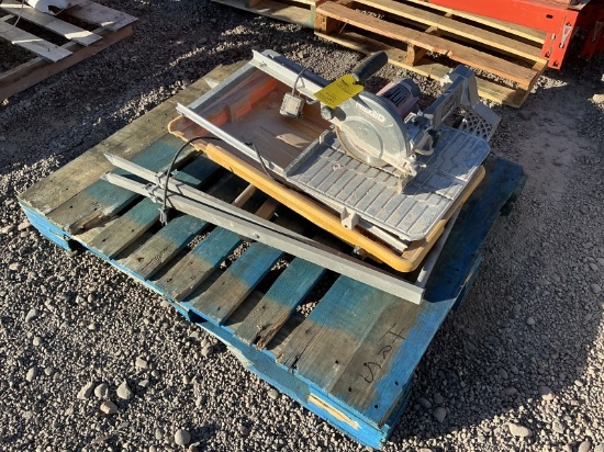 RIDGID WET TILE SAW WITH STAND