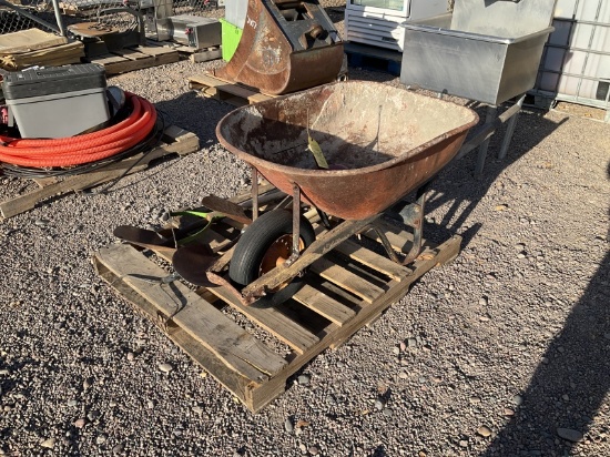 Wheel Barrow & Misc Yard Tools