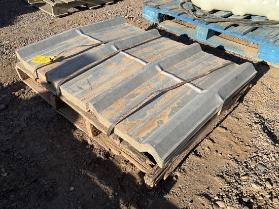Pallet Of Tin Roof Panel Cut-Offs, Longest Appx