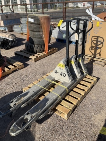(3) Crown Pallet Jacks