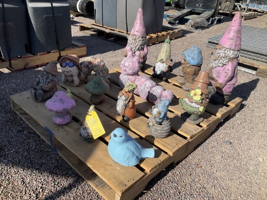 Pallet Of Asst Concrete Statues