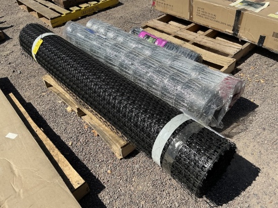 Pallet Of Asst Galvanized & Plastic Fencing