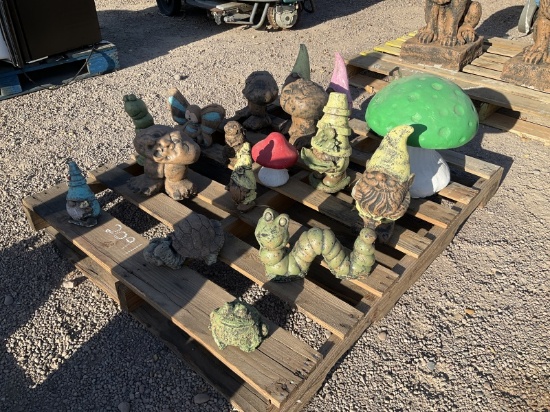 Pallet Of Asst Concrete Statues
