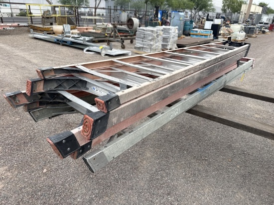 (3) Fiberglass Step Ladders