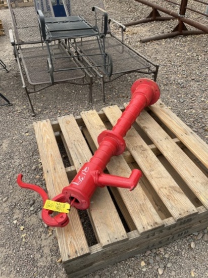 Vintage Cast-Iron Hand Water Pump