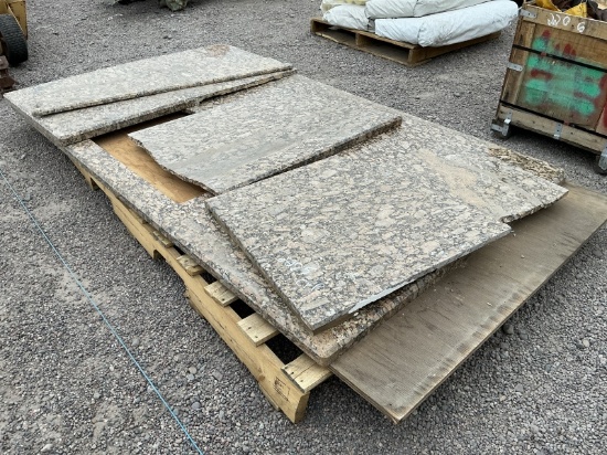 Pallet Of Asst Granite Counter Top Pieces