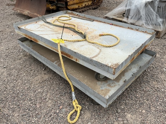 (2) Rolling Steel Carts