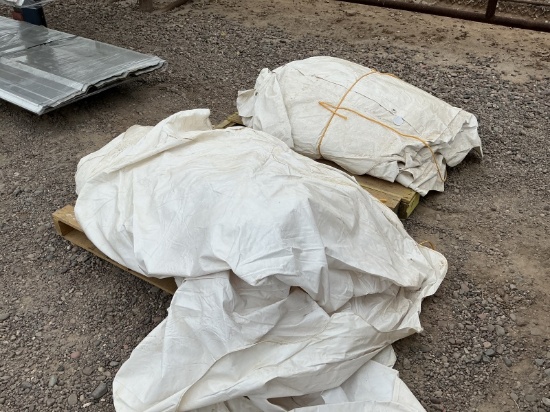 (2) Pallets Of Fire Resistant Tarps