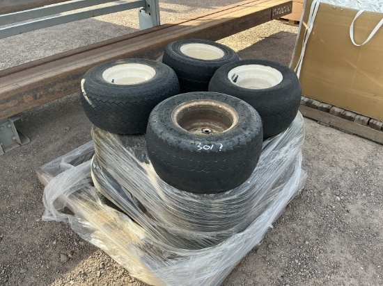 Pallet Of Asst Golf Cart Wheels & Tires