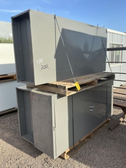 (3) STEEL STORAGE CABINETS