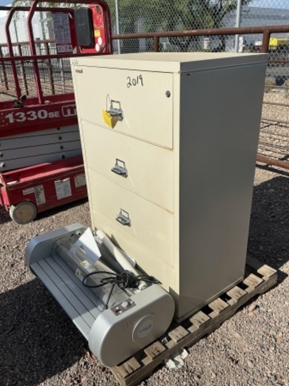 FIRE KING FILING CABINET & LAMINATOR