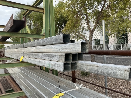 BUNDLE OF 4IN GALV SQUARE TUBING