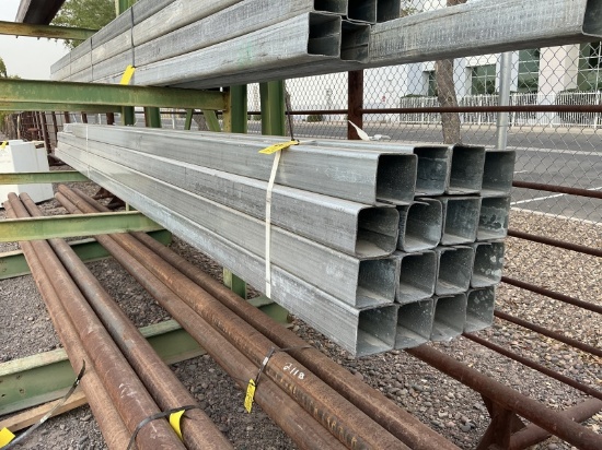 BUNDLE OF 4IN GALV SQUARE TUBING