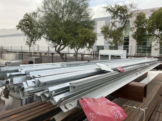 LOT OF ASST GALV ANGLE IRON