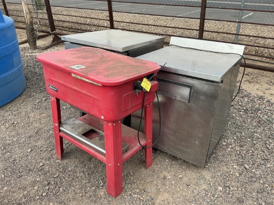 PART WASHER & (2) REFRIGERATOR CABINETS