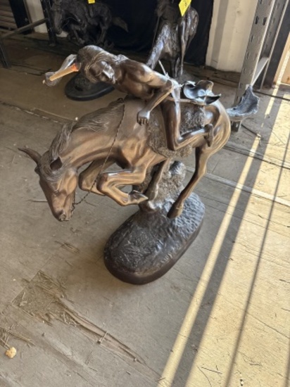 BRONZE WESTERN STATUE