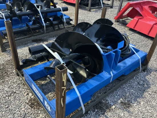 Auger Attachment For Skid Steer