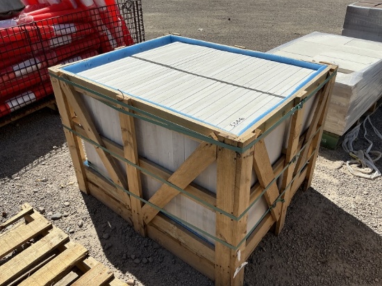 CRATE OF TRAVERTINE PAVERS