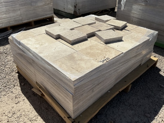 PALLET OF TRAVERTINE PAVERS
