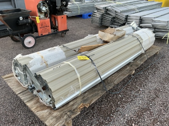 (2) 86 1/2IN WIDE METAL ROLL-UP DOORS