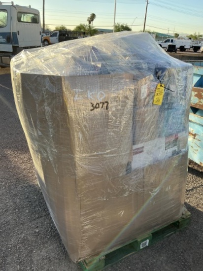 LARGE BOX OF ASST HOUSEHOLD & HOME IMPROVEMENT ITEMS
