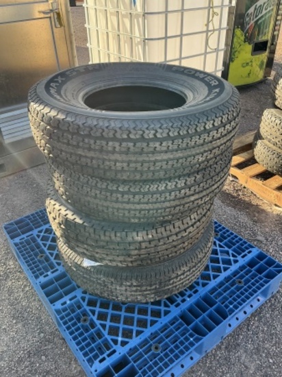 PALLET OF ASST TRAILER TIRES & (2) WHEELS