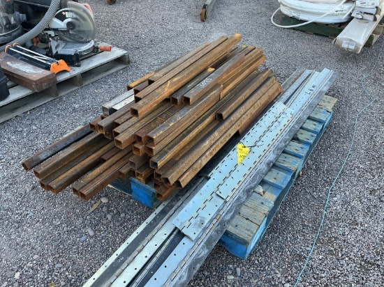 PALLET OF ASST STEEL TUBING & HINGES