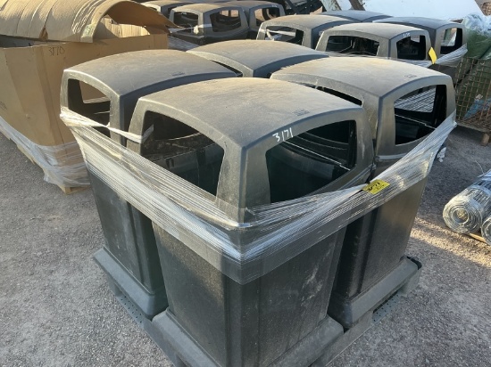 (4) RUBBERMAID TRASH ENCLOSURES