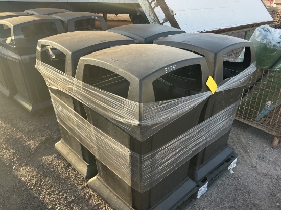 (4) RUBBERMAID TRASH ENCLOSURES