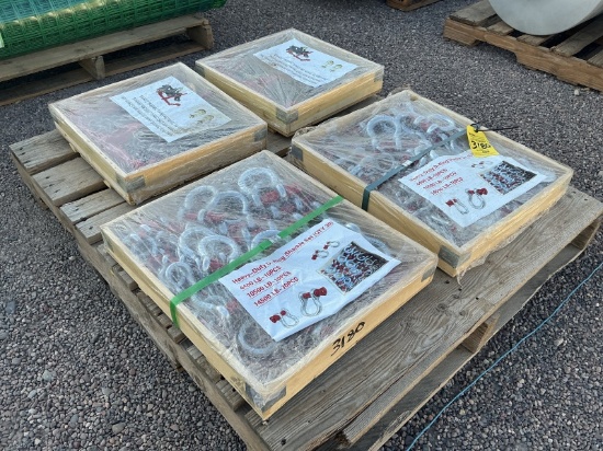 PALLET OF CHAINS, BINDERS & SHACKLES