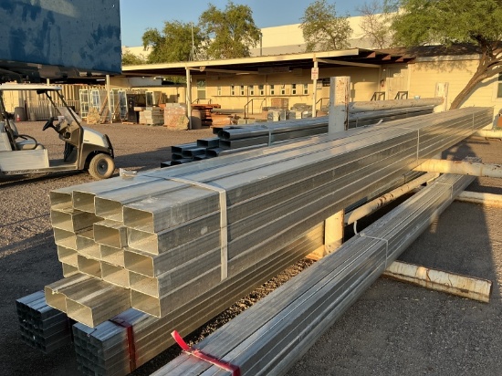 BUNDLE OF 2IN X 4IN GALV RECT TUBING